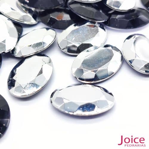 1-2 Oval Base Irregular Acrilico 18mm x 25mm C/200-unidades - Imagem 3