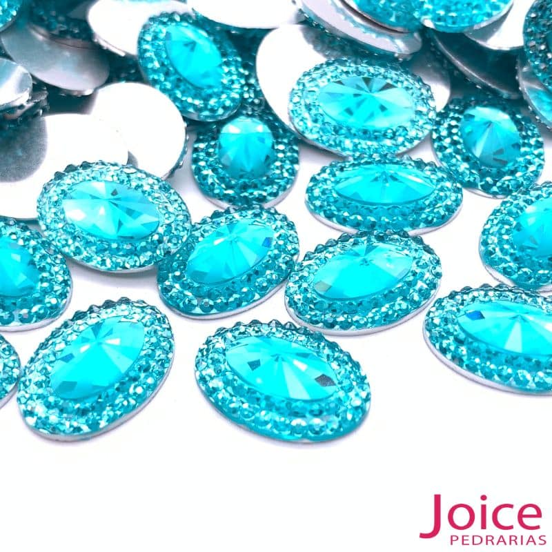 xr:d:DAFHtcqW8CM:974,j:47990076927,t:23030217 Chaton Oval Indiana Resina 13mm X 18mm C/300unidades - Imagem 5