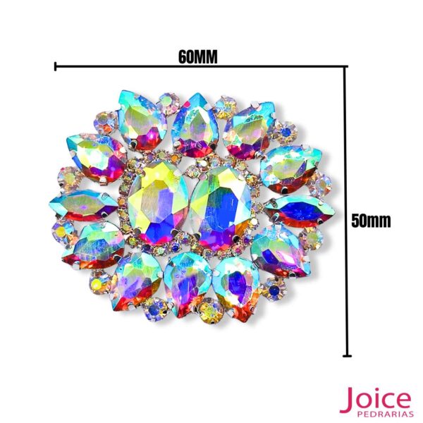 Aplique De Strass 50mm X 60mm C/1-Unidades Ref:501