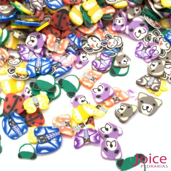 Fimo/Borracha Animais 6mm