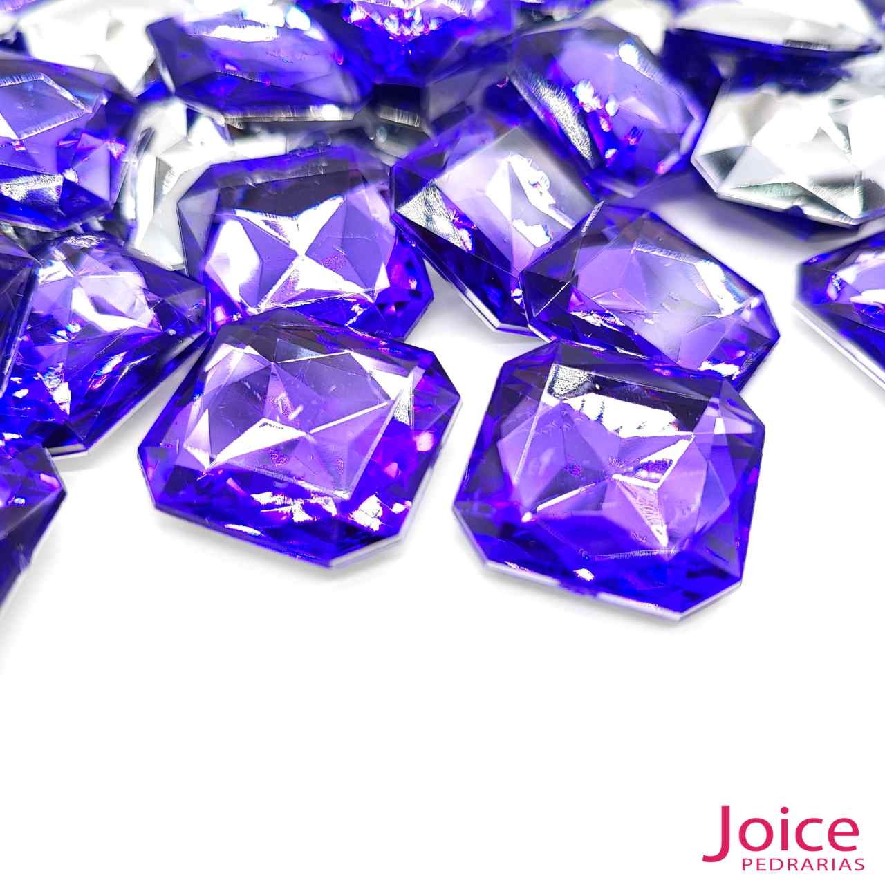 10 Quadrado Base Irregular Acrilico 23mm x 23mm c/100Unidades - Imagem 27