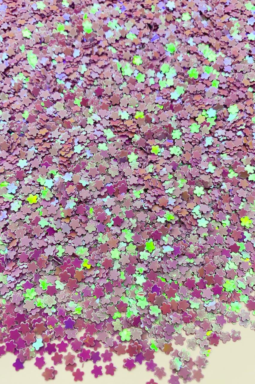 13893959244_Paete20Flor20lilais Mini Paetê Flor 3mm com 500Gramas - Imagem 5