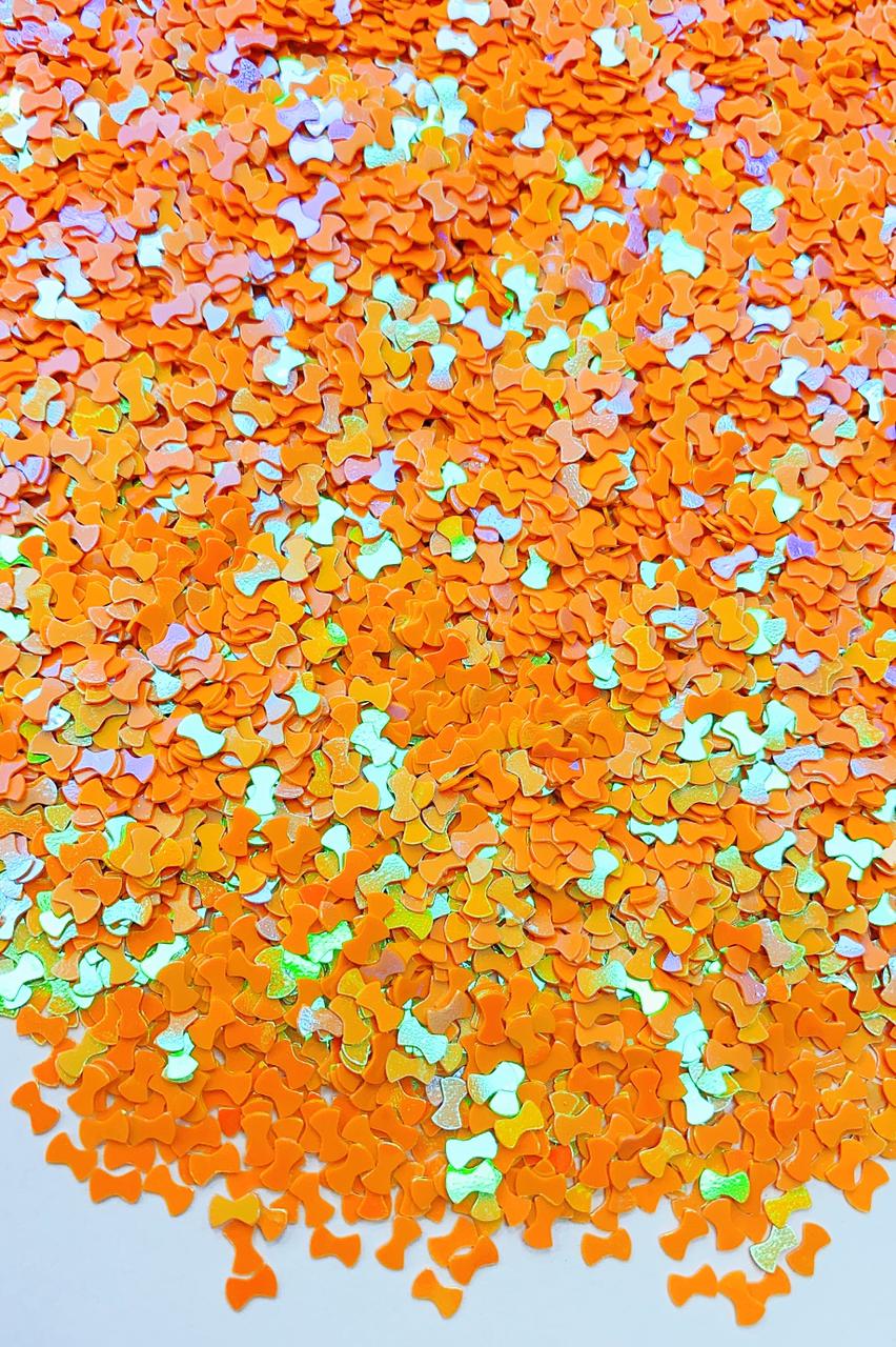 13896363706_Paete20Laco20laranja-1 Mini Paetê Laço 3mm C/500Gramas - Imagem 10