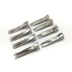 Bico de Pato Metal 4.5cm com 2Garra Cor:Prata - Imagem 3