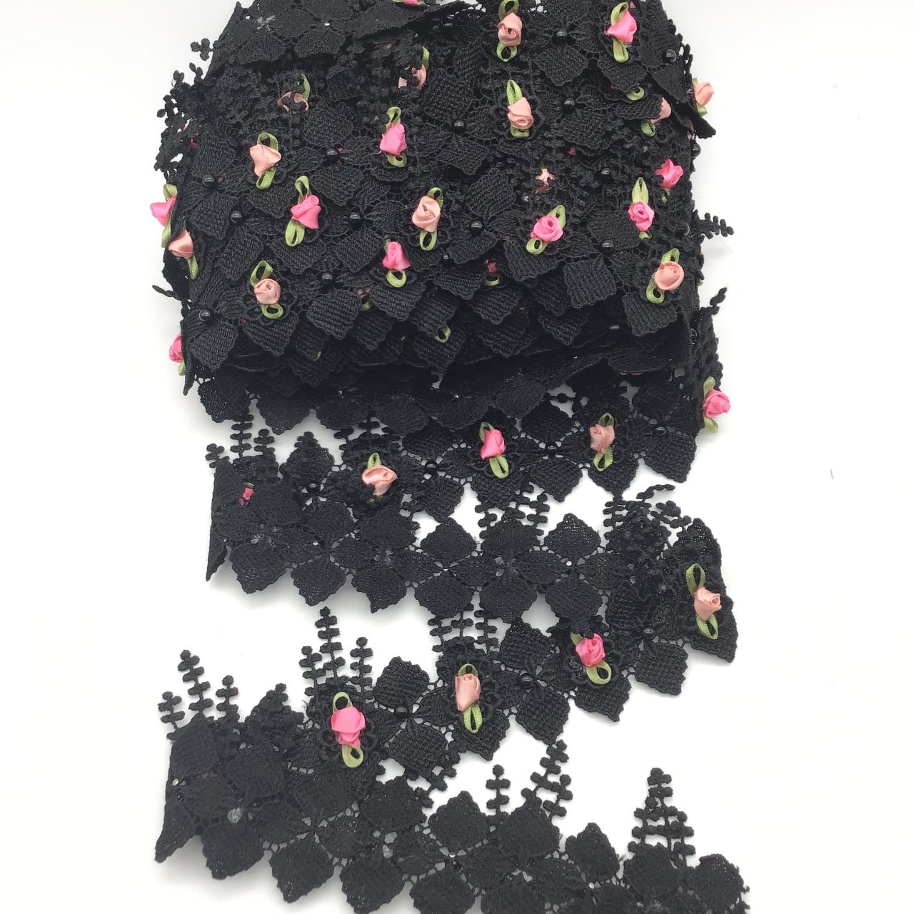 14741254461_Renda20de20Guipir20620preto-1 Renda De Guipír 8cm Com 1Metros ref:ply-6 - Imagem 13