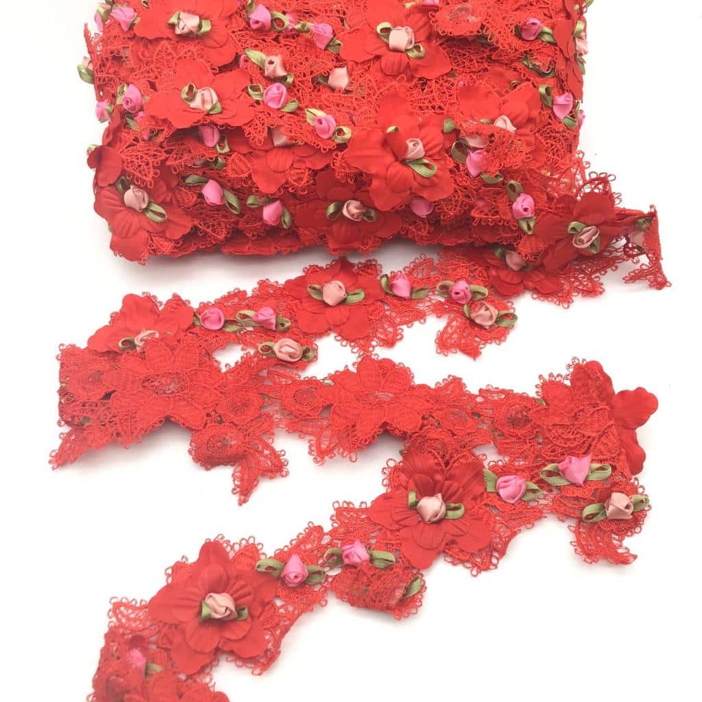 14908341031_aplique20renda20ply-420vermelho Renda De Guipír 6cm Com 1Metros ref:ply-4 - Imagem 11