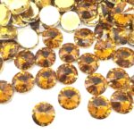 Pedra Engrampada Base Dourado Redondo 16mm C/50Unidades - Imagem 24