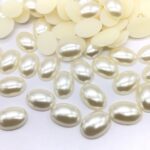 Meio perola abs oval sem furo c/500grams