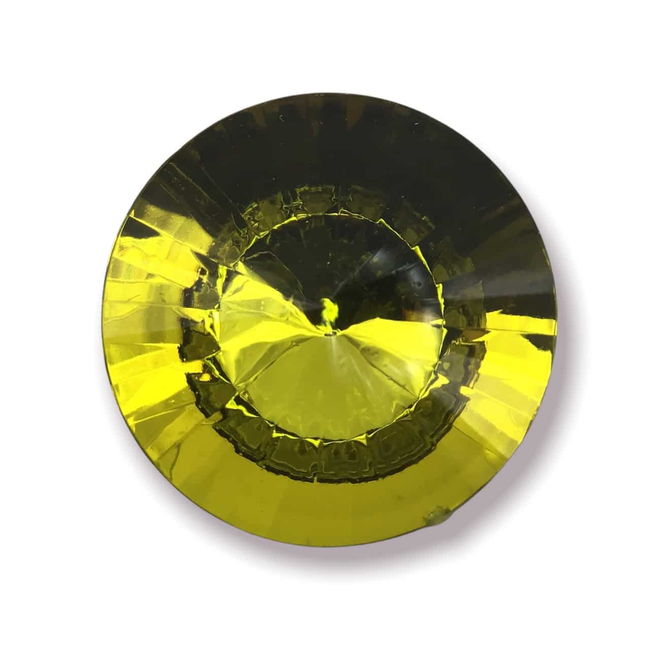 15100368440-redondo-inrregura-25mm-amarelo-esverdeado Chaton 25mm Base Irregular Acrílico Com 100Unidades - Imagem 31