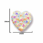 Chaton De Cascalho coracao 14mm – Resina Com 450Unidades - Imagem 6