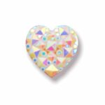 Chaton De Cascalho coracao 14mm – Resina Com 450Unidades - Imagem 10