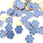 Aplique Metal Termo Colante Flor c/50 unidades - Imagem 2