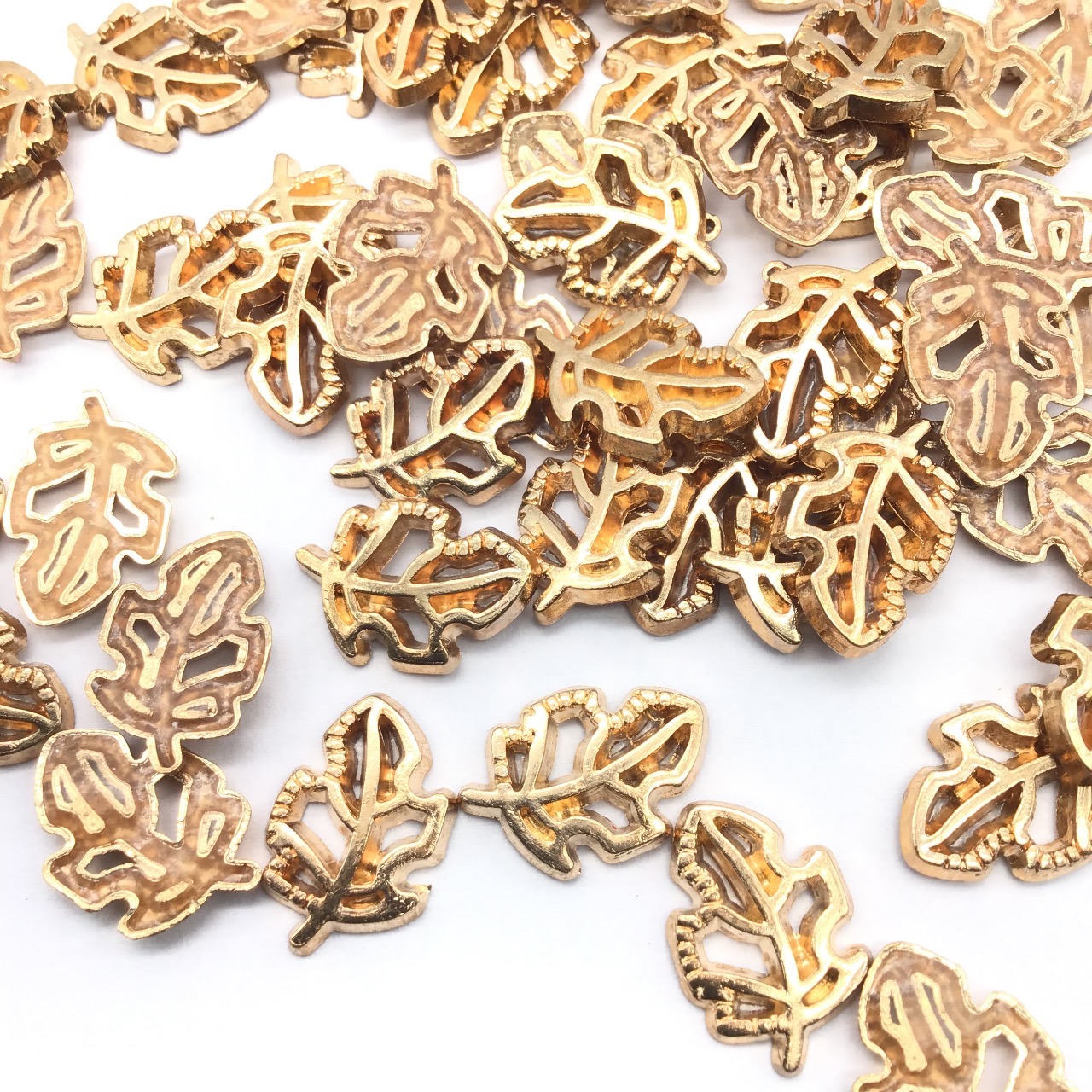 15107982230_folha Aplique Metal Folha  Termo Colante C/50Un - Imagem 2