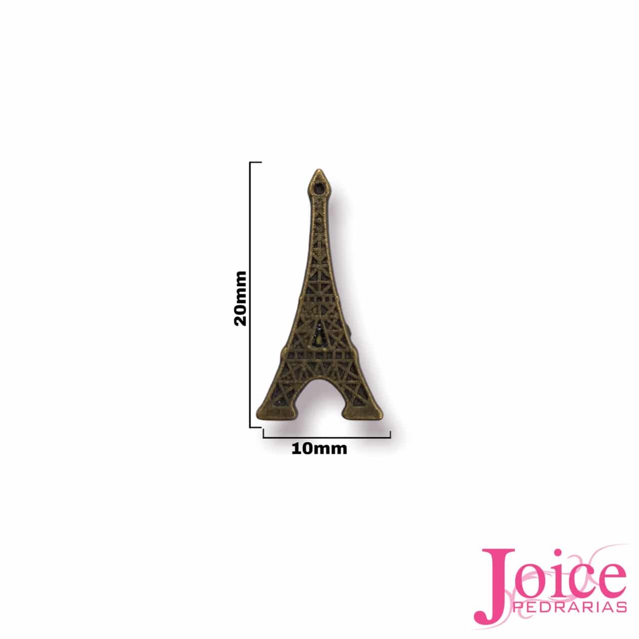 15108120441_aplique20de20metal20torre20eiffel Aplique Metal Torre Eiffel Termo Colante C/50Un - Imagem 1