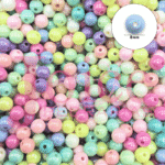 Bolinha De Acrílico Mix Ab Com furo Passante c/500Gramas - Imagem 5
