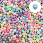 Bolinha De Acrílico Mix Ab Com furo Passante c/500Gramas - Imagem 2