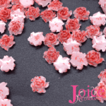 Mini Rosa 3D-5mm Resina Com Glitter C/5000 Unidades - Imagem 3