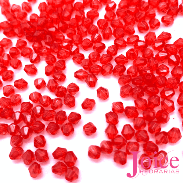 Miçangas Balãozinho De Cristal Acrílico 4mm c/500grama