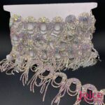 Franja De Strass Vidro 8cm C/1mt x 8cm - Imagem 4