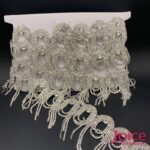 Franja De Strass Vidro 8cm C/1mt x 8cm - Imagem 2