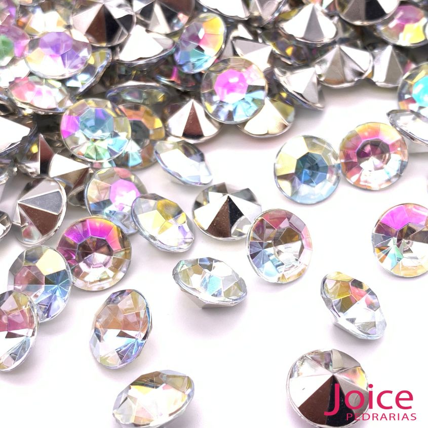 15172467641_28mm20800-×-800-px20300-×-300-px201-1 Chaton Diamante Acrílico Base Cônica Redondo Furtacor C/1000Unidades - Imagem 6