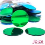 Chaton Espelho Redondo 32mm Com Furo Para Costura C/200-Unidades - Imagem 8