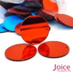 Chaton Espelho Redondo 32mm Com Furo Para Costura C/200-Unidades - Imagem 9