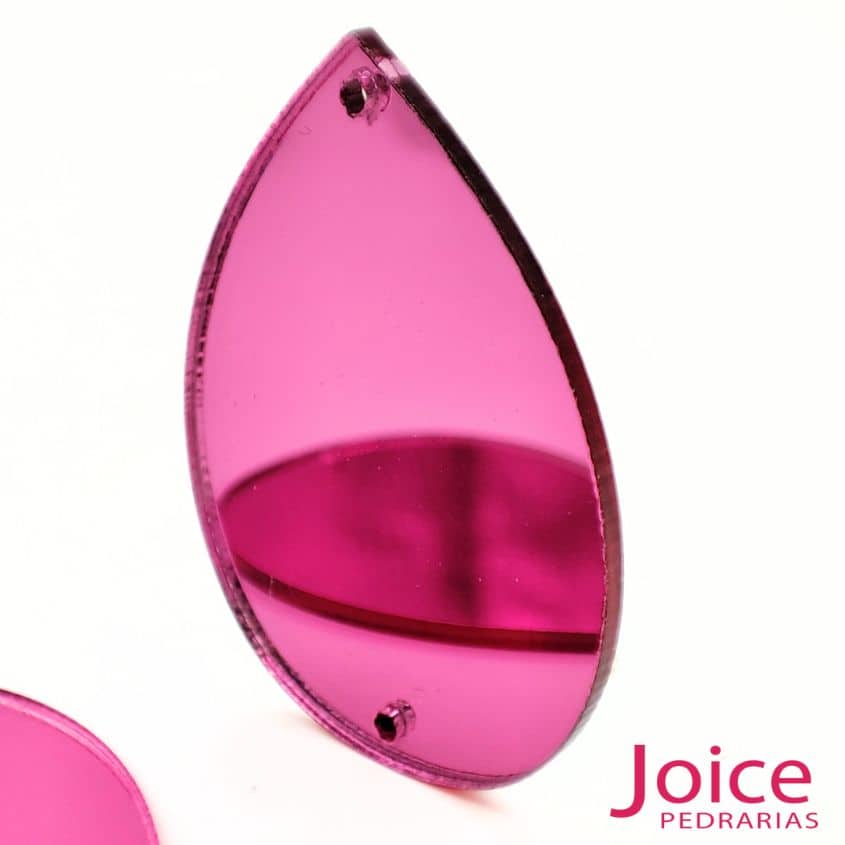 xr:d:DAFq3CROOik:99,j:8165428084650588471,t:23090512 Chaton Espelho Gota 30mm x 40mm Com Furo Para Costura C/200-Unidades - Imagem 2