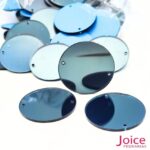 Chaton Espelho Redondo 32mm Com Furo Para Costura C/200-Unidades - Imagem 10