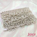 Franja de Canutilho Com Perola ABS 4.5Cm C/5-Metros - Imagem 9