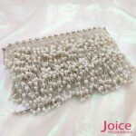 Franja de Canutilho Com Perola ABS 4.5Cm C/5-Metros - Imagem 5