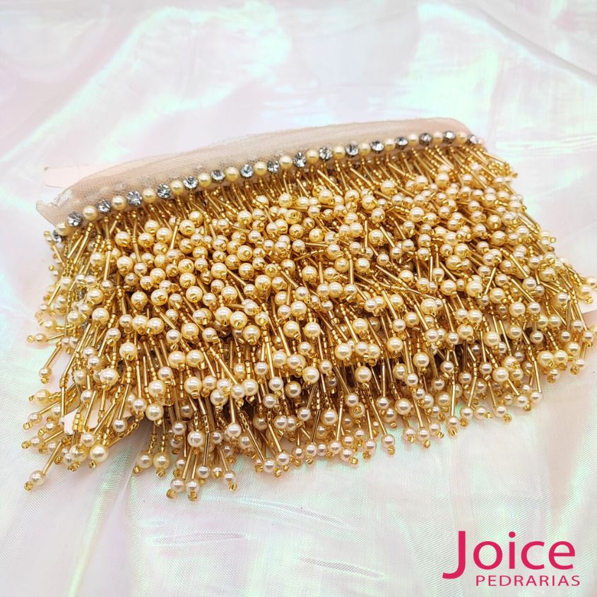 15237568083_dourado-1 Franja de Canutilho Com Perola ABS 4.5Cm C/5-Metros - Imagem 8