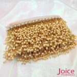 Franja de Canutilho Com Perola ABS 4.5Cm C/5-Metros