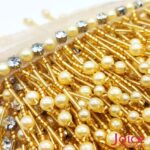 Franja de Canutilho Com Perola ABS 4.5Cm C/5-Metros - Imagem 2