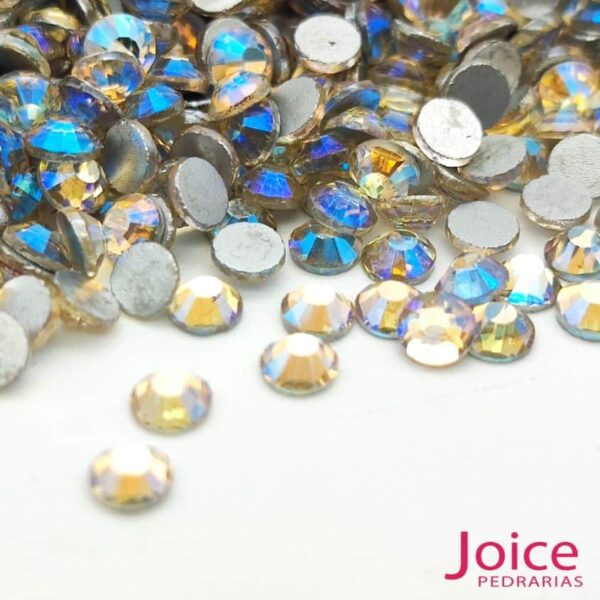 Imitação Swarovski Vidro Com ab ss16=4mm C/1440Un