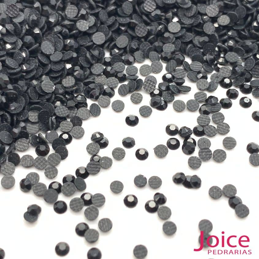 15254154206_preto-6-6 Nude Strass Termocolante 5mm=SS20 Com C/14000Unidades - Imagem 2