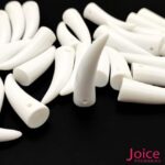 Pingente Dente Marfim De Resina 4CM Branco C/100-unidades - Imagem 4