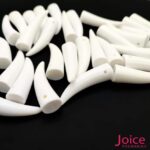 Pingente Dente Marfim De Resina 4CM Branco C/100-unidades