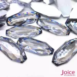 Chaton De Resina Assimetríco Com Base Reta  15mm x 36mm C/100-Unidades