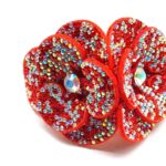 Aplique Flor Com Strass De Cristal 50mm C/10-Unidades Ref:21-602 - Imagem 4