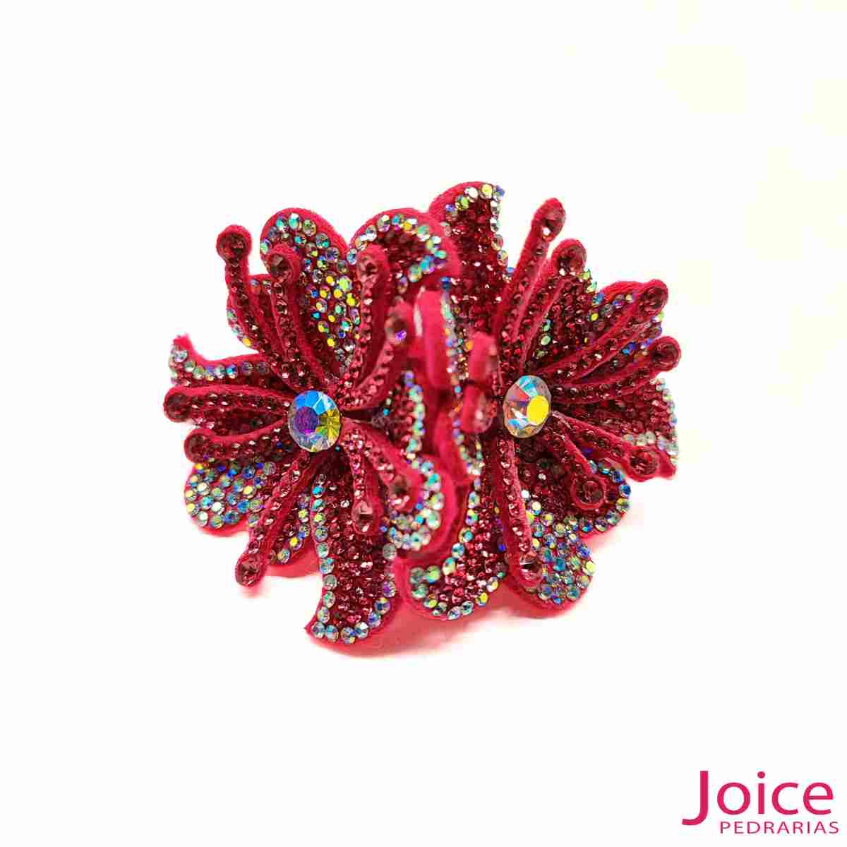 15288805151_pink-2-1 Aplique Flor Com Strass De Cristal 55mm C/10-Unidades Ref:20-315 - Imagem 8