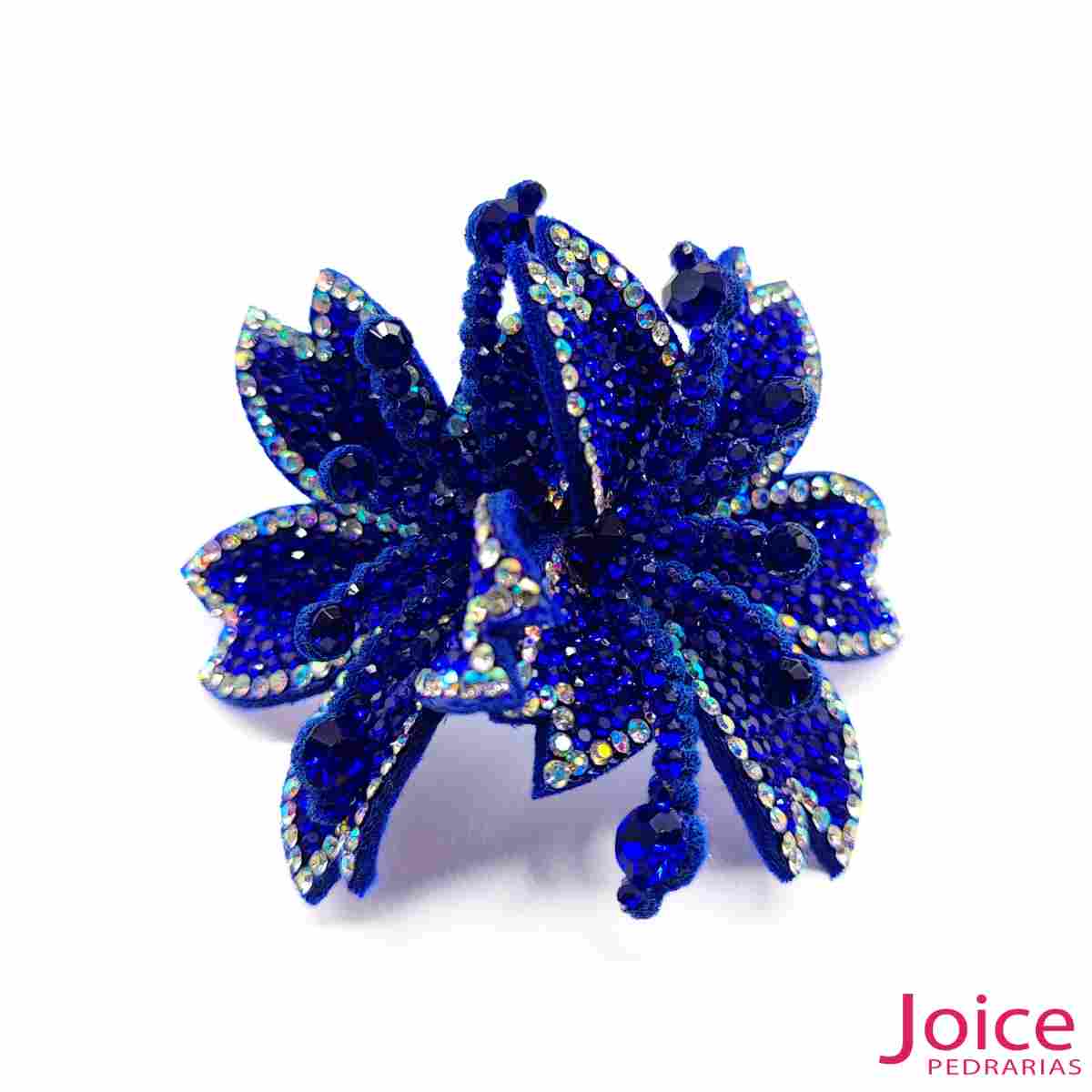 15288856568_azul20bic-1 Aplique Flor Com Strass De Cristal 65mm C/10-Unidades Ref:20-316 - Imagem 15