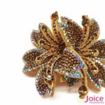 Aplique Flor Com Strass De Cristal 65mm C/10-Unidades Ref:20-316 - Imagem 2