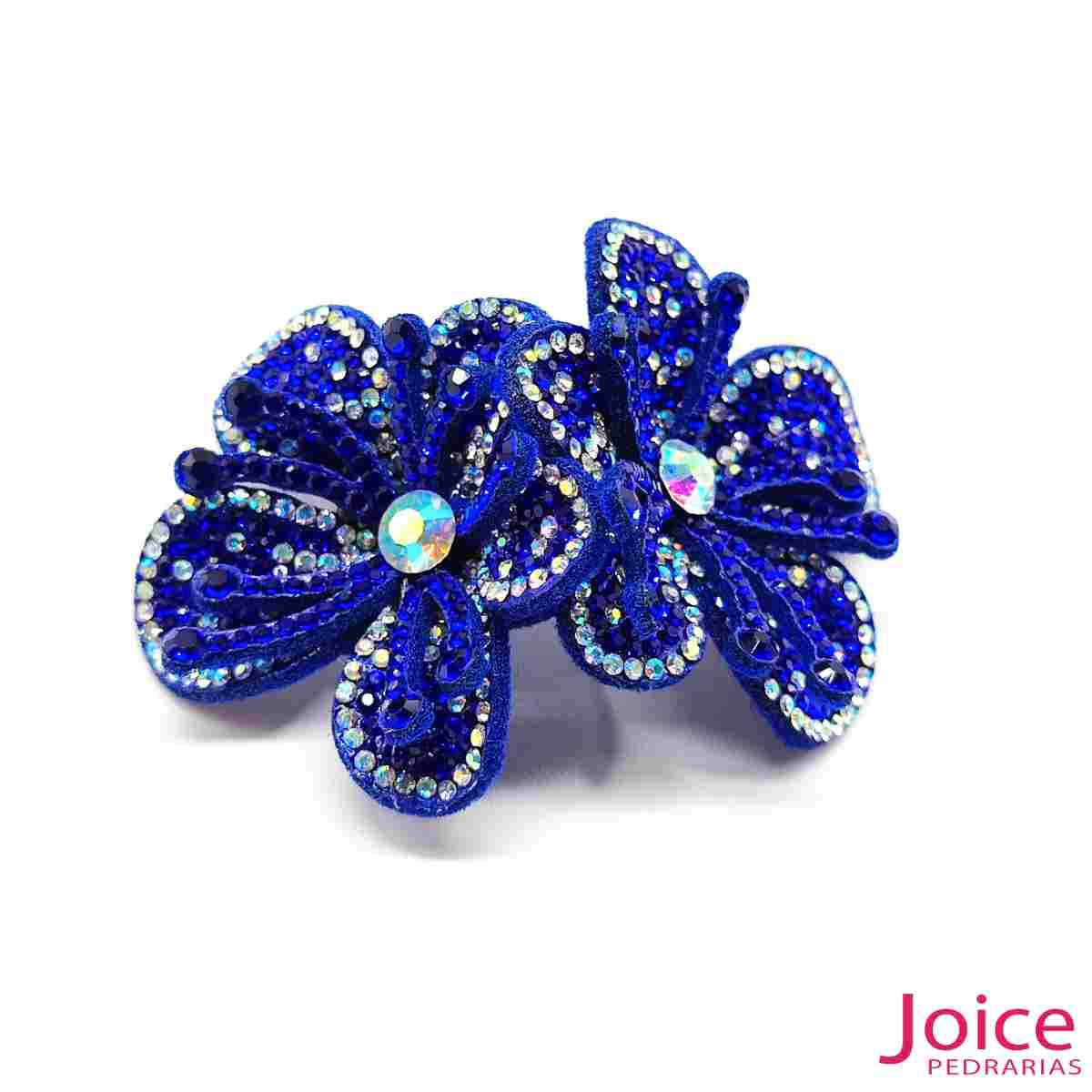15288885627_azul20bic-5 Aplique Flor Com Strass De Cristal 55mm C/10-Unidades Ref:20-315 - Imagem 14