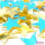 Chaton Espelho Estrela Com  Furo Para Costura 25mm C/200 Unidades - Imagem 9