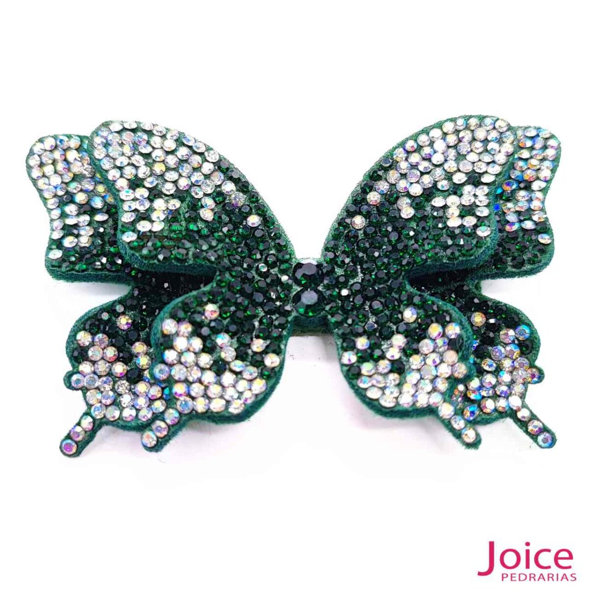 Aplique Borboleta Com Strass De Cristal 50mm x 90mm C/10-Unidades Ref:21-714 - Imagem 3