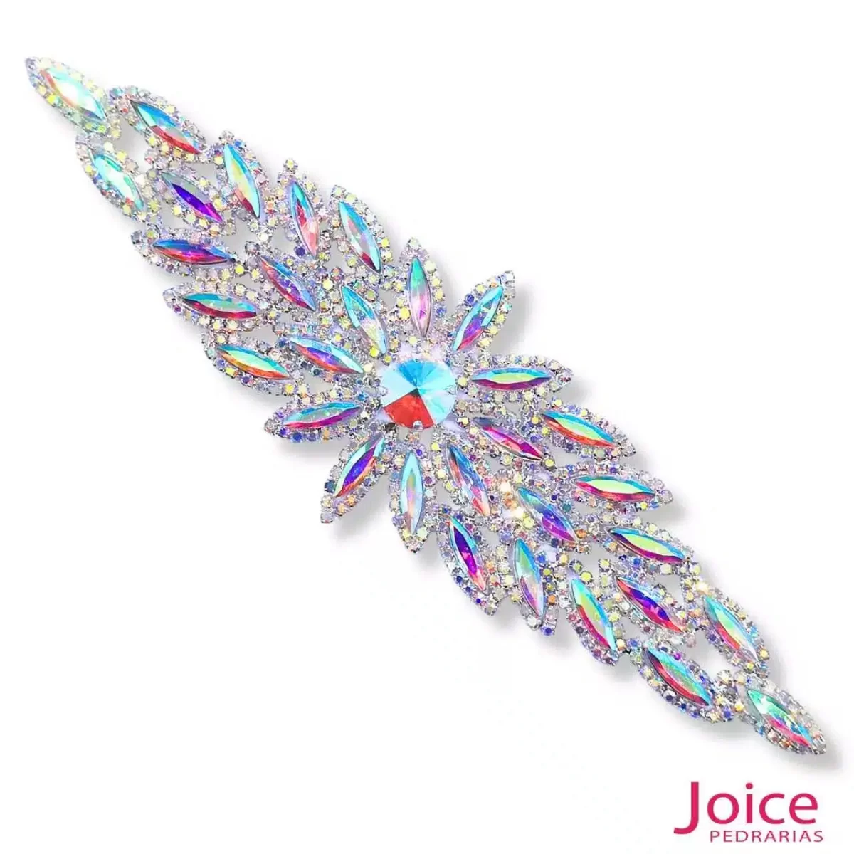 Aplique De Strass 63mm X 192mm C/1-Unidades Ref:101 - Imagem 2