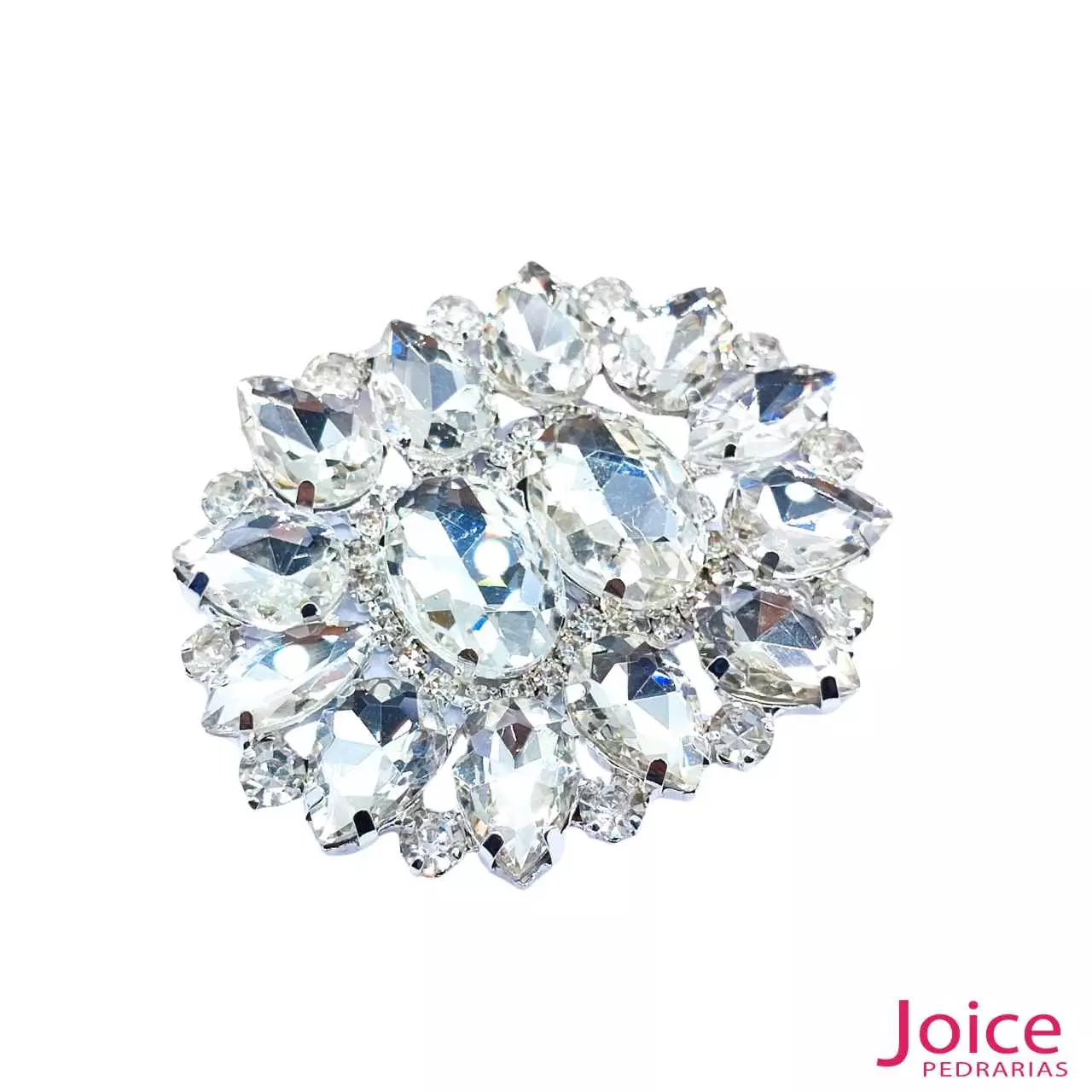 2-1 Aplique De Strass 50mm X 60mm C/1-Unidades Ref:501 - Imagem 3