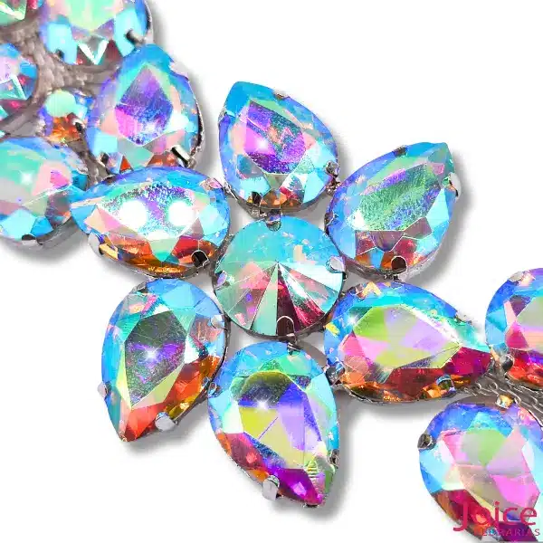 2-1 Aplique De Strass 5cm X 15cm C/1-Unidades Ref:LH013 - Imagem 3