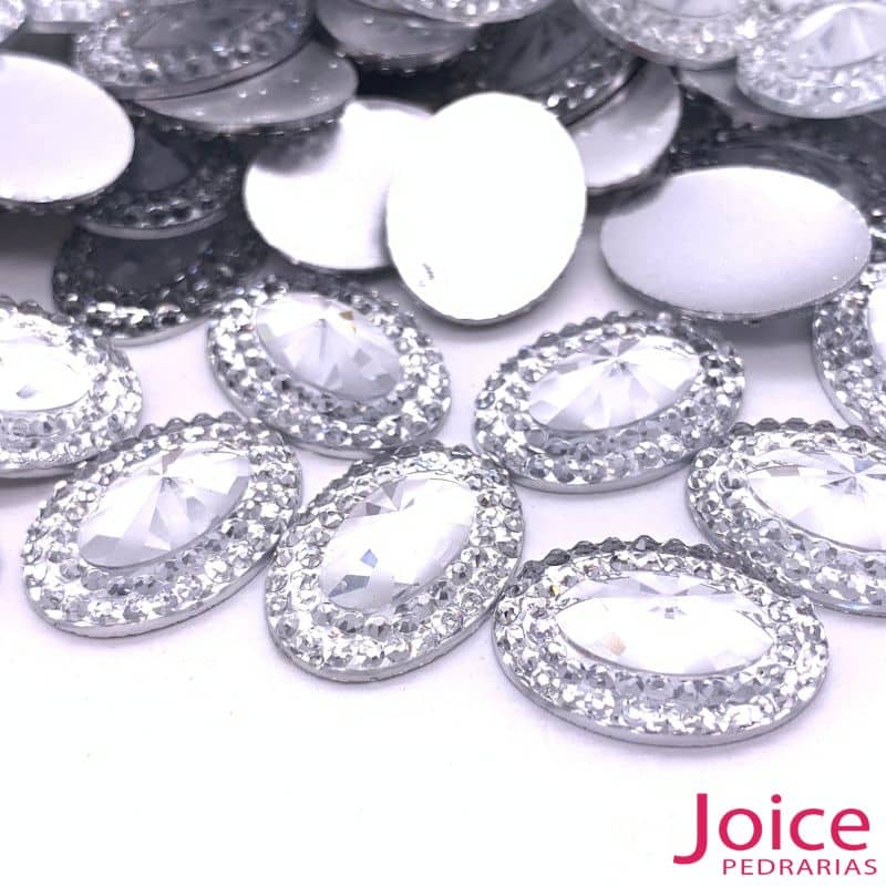 xr:d:DAFHtcqW8CM:974,j:47990076927,t:23030217 Chaton Oval Indiana Resina 13mm X 18mm C/300unidades - Imagem 6